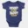 Mummy Paavam, Daddy Also Paavam Onesie/Romper in Royal Blue Color